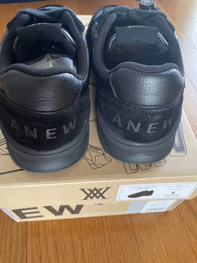 ANew パンチングシューズ AGOUWS105BK240 24cm ブラック