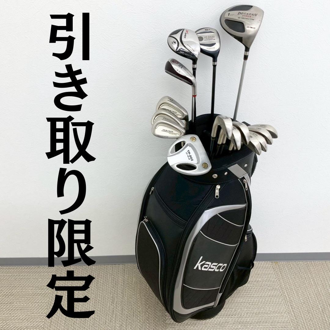 【引取限定】アイアン ドライバー パター 15本 セット キャディバック 付き