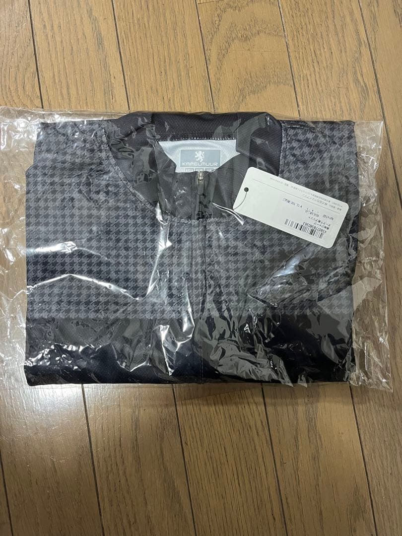 KAPELMUUR（カペルミュール）　長袖ジャージ　ダーク千鳥プリント　Lサイズ