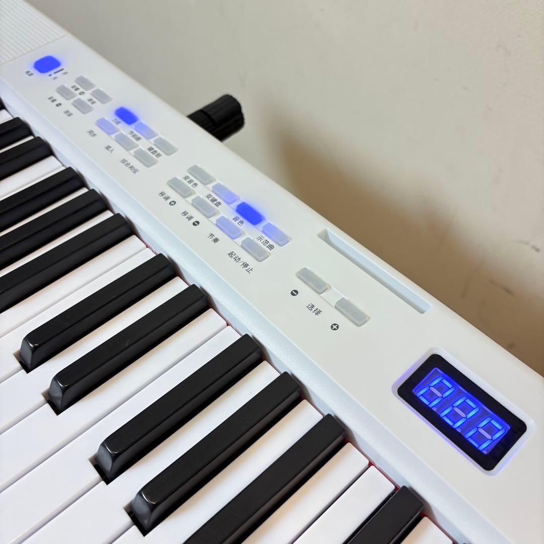 【動作良好•匿名配送】折りたたみ式 充電式 88鍵盤 電子ピアノ NM-3001
