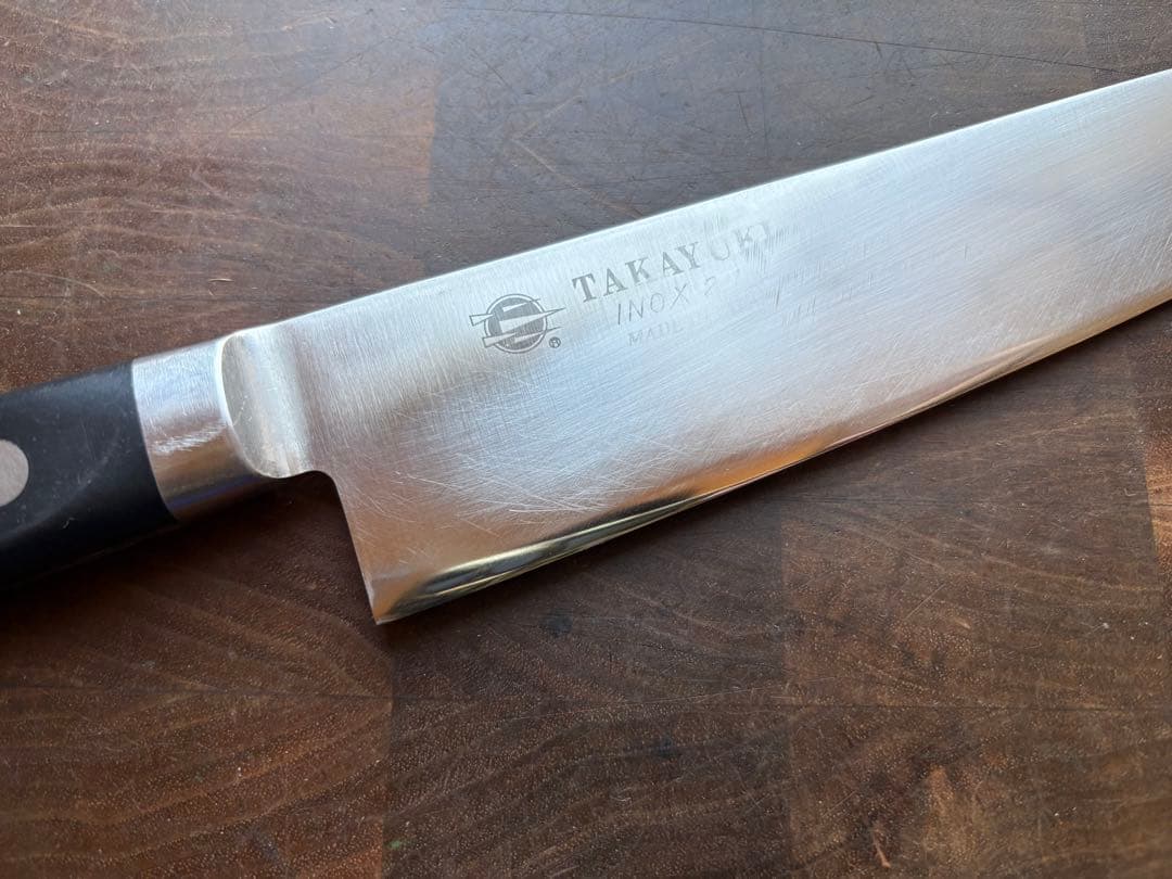 堺孝行 TAKAYUKI INOX モリブデン　切付　牛刀　210mm 包丁