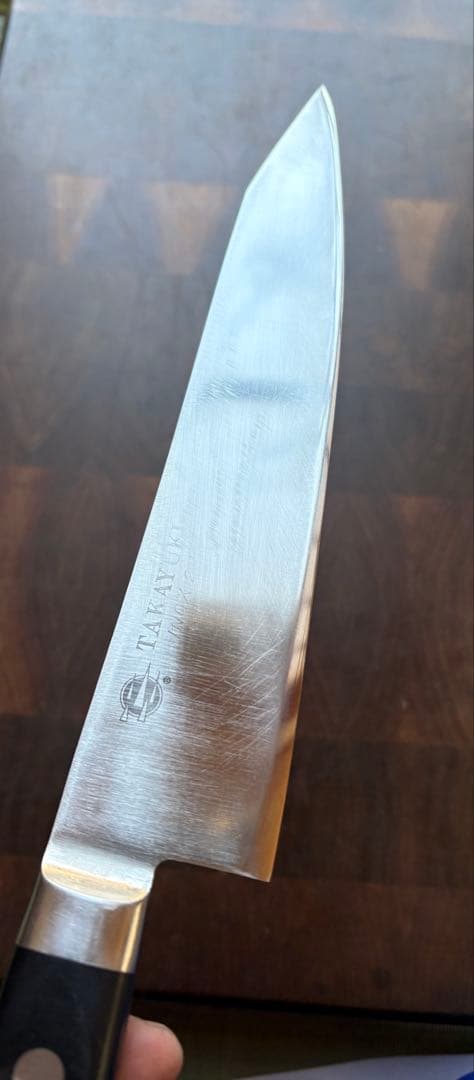 堺孝行 TAKAYUKI INOX モリブデン　切付　牛刀　210mm 包丁