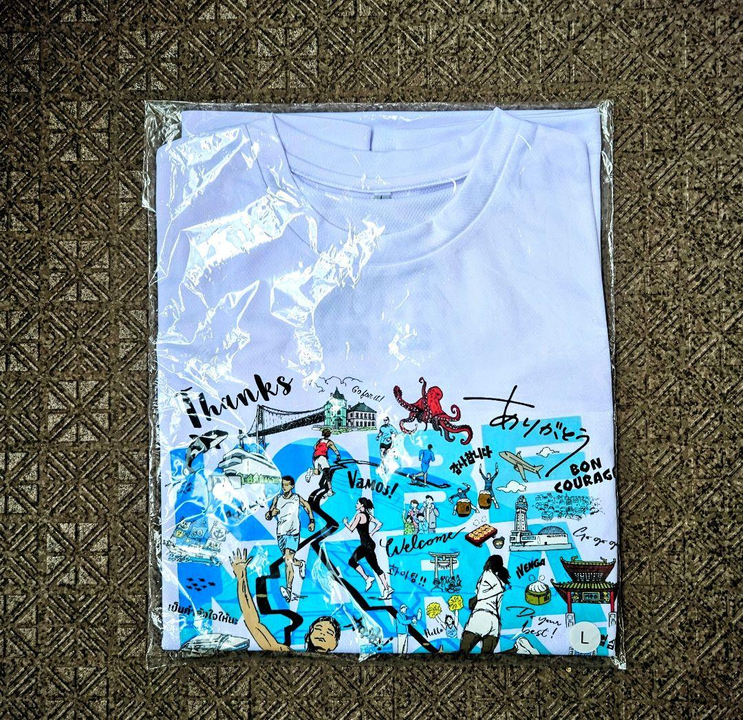 ★新品★神戸マラソン2025 参加賞Tシャツ メンズLサイズ