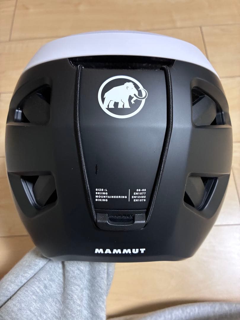 Mammut オートルートヘルメットブラックホワイト　サイズL