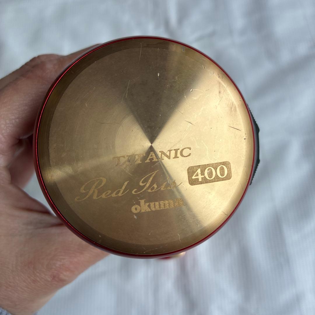 オクマ タイタニック レッドアイシス 400 リール 釣り具