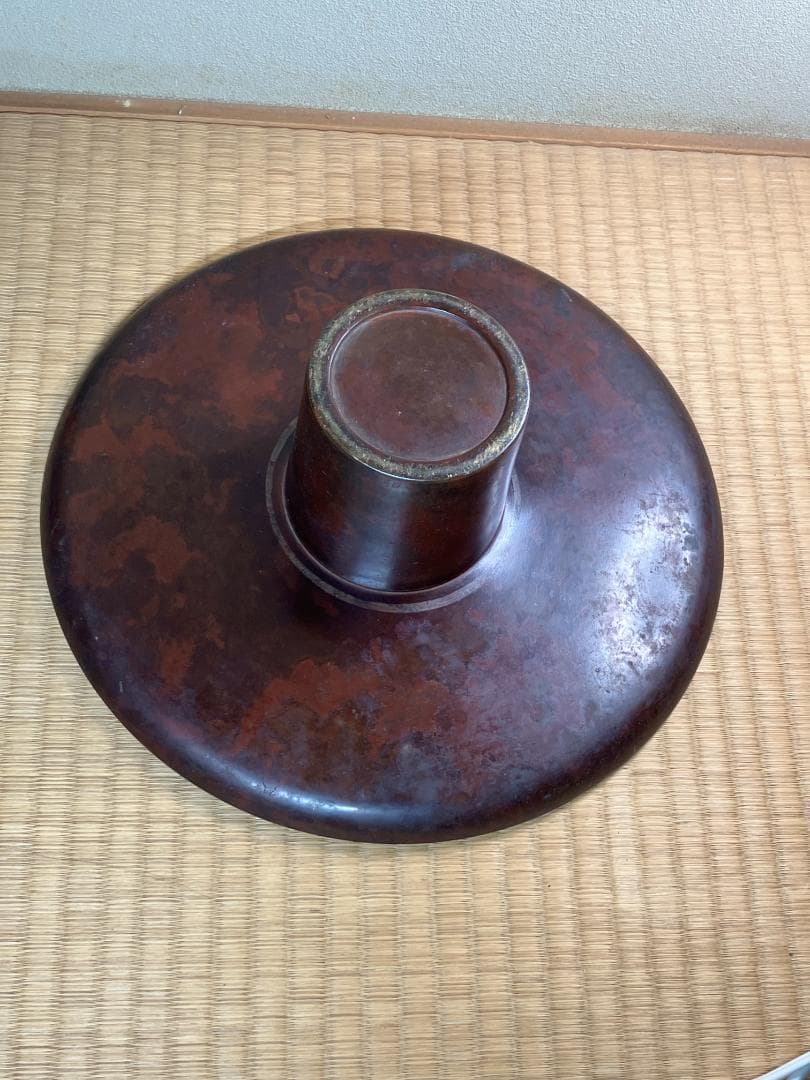 華道　生け花　銅製　花器