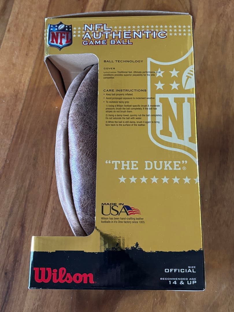 NFL AUTHENTIC GAME BALL \"THE DUKE\"未使用