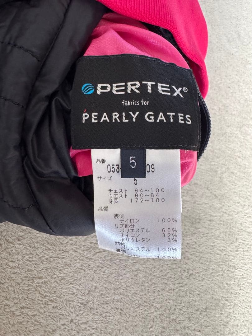 PEARLY GATES ジャケット ピンク 黒
