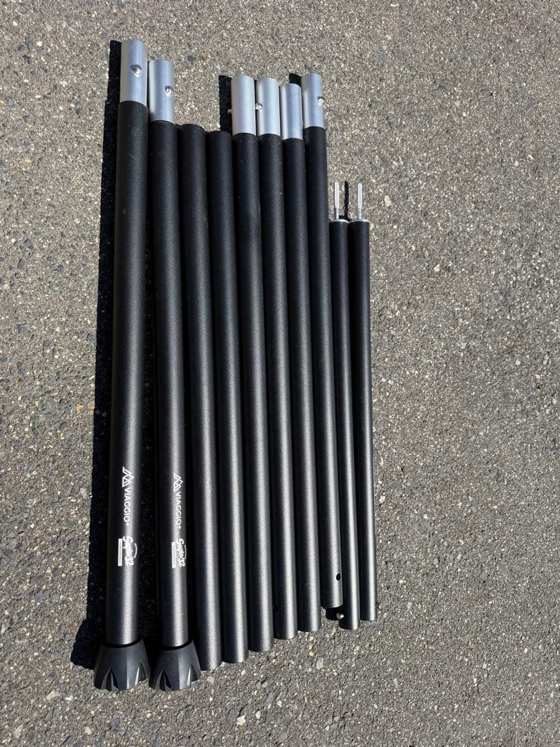 WAQ ヘキサタープTC Mサイズ　280cm 32mmポールセット