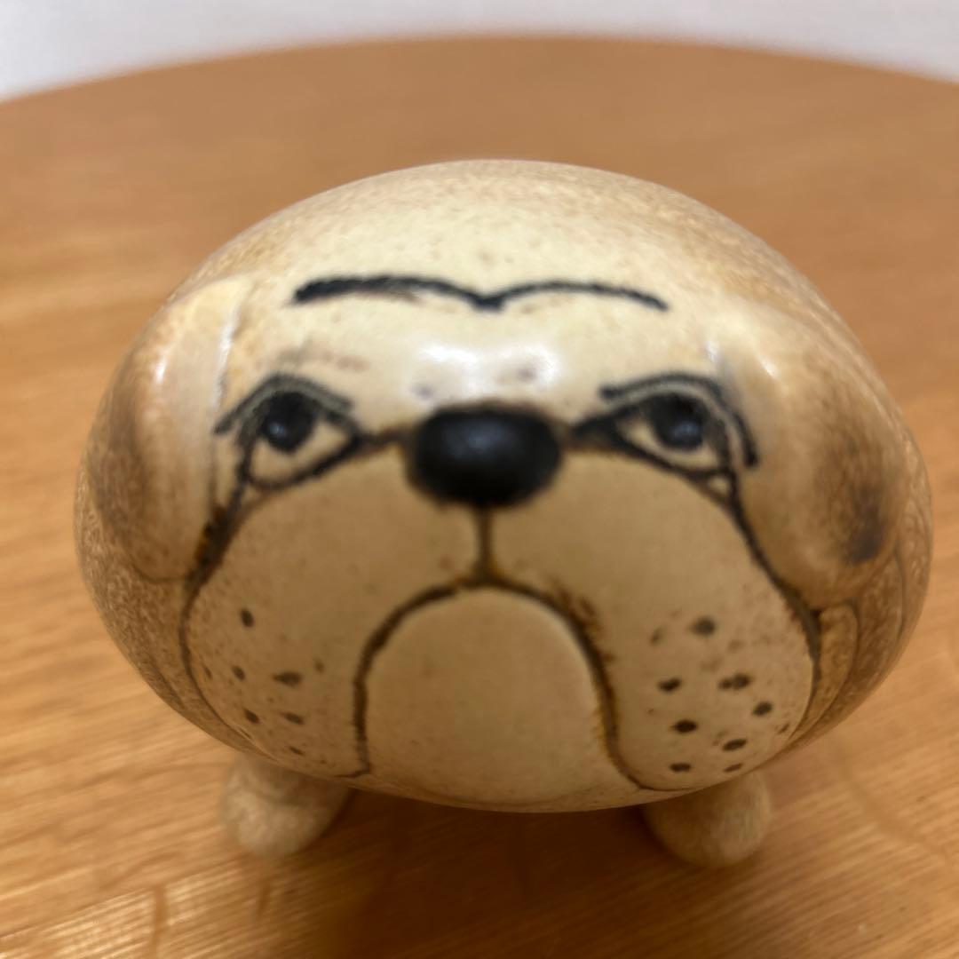リサラーソン ブルドッグ　陶器置物