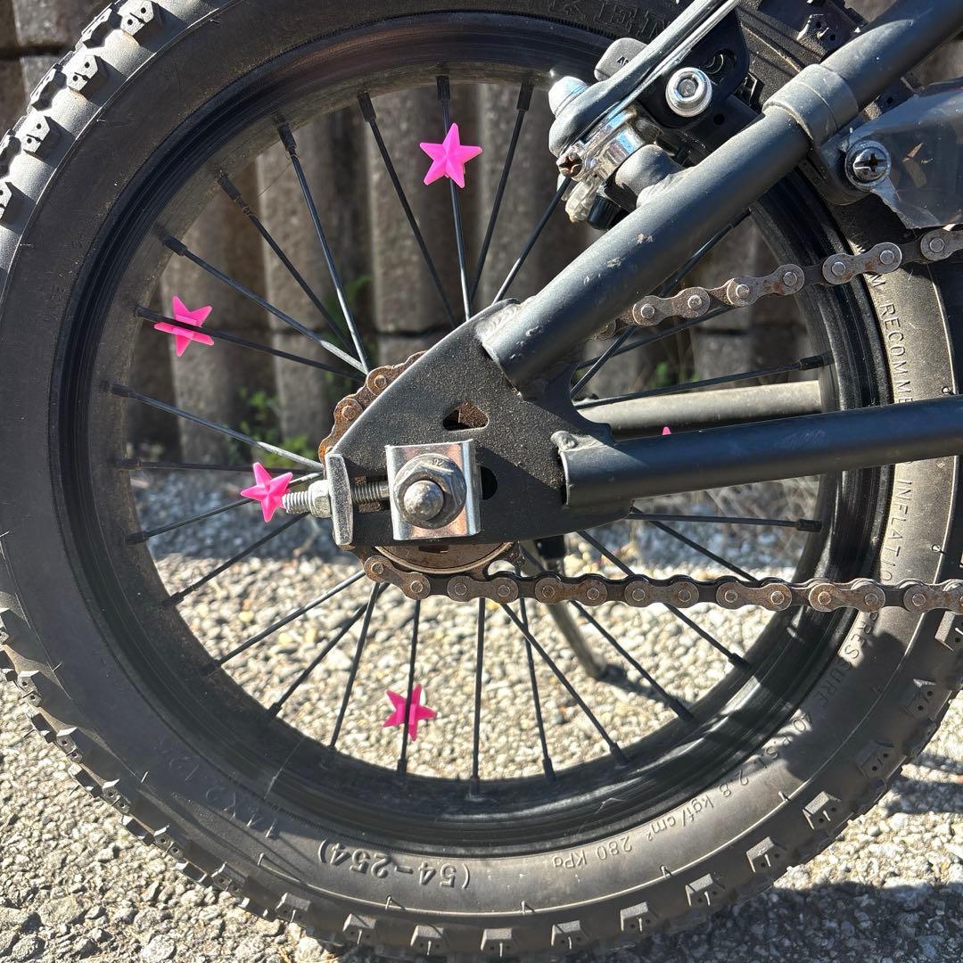 子供用 自転車 街乗り BMX キッズ マットブラック　14インチ