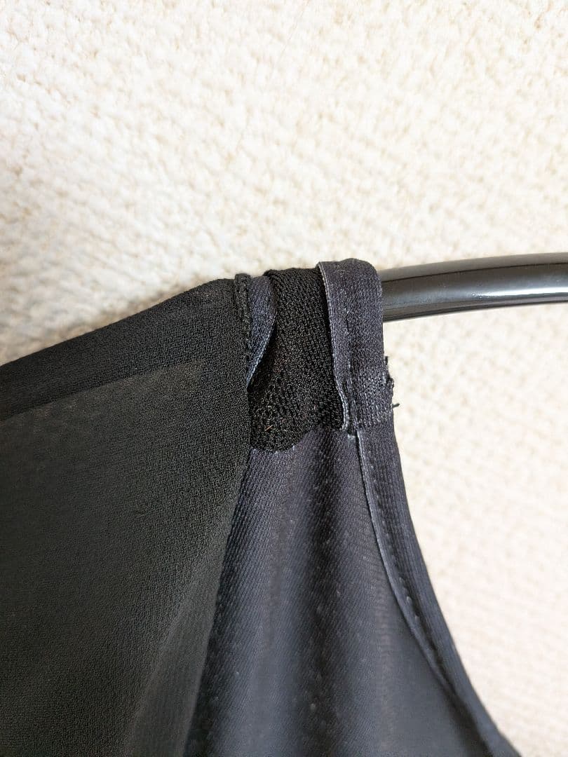 黒 花柄プリント レッスンウェア