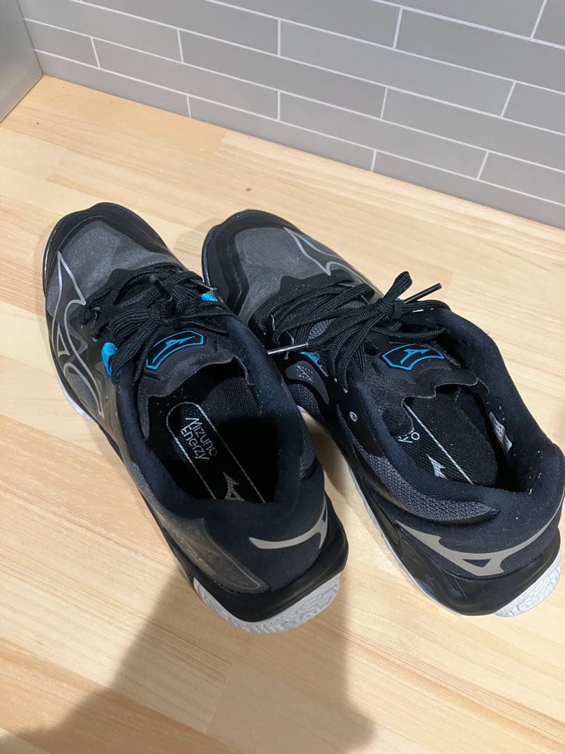 Mizuno バレーボールシューズ ブラック/グレー24.5センチ2E