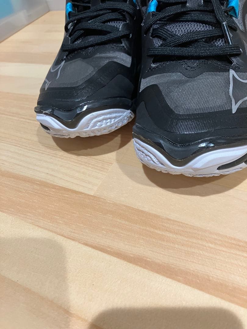 Mizuno バレーボールシューズ ブラック/グレー24.5センチ2E