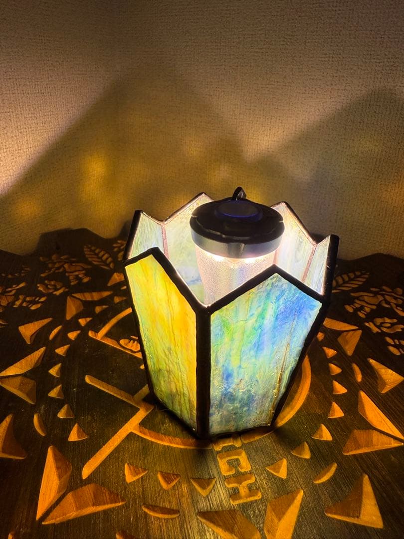 ハンドメイド ステンドグラスシェード