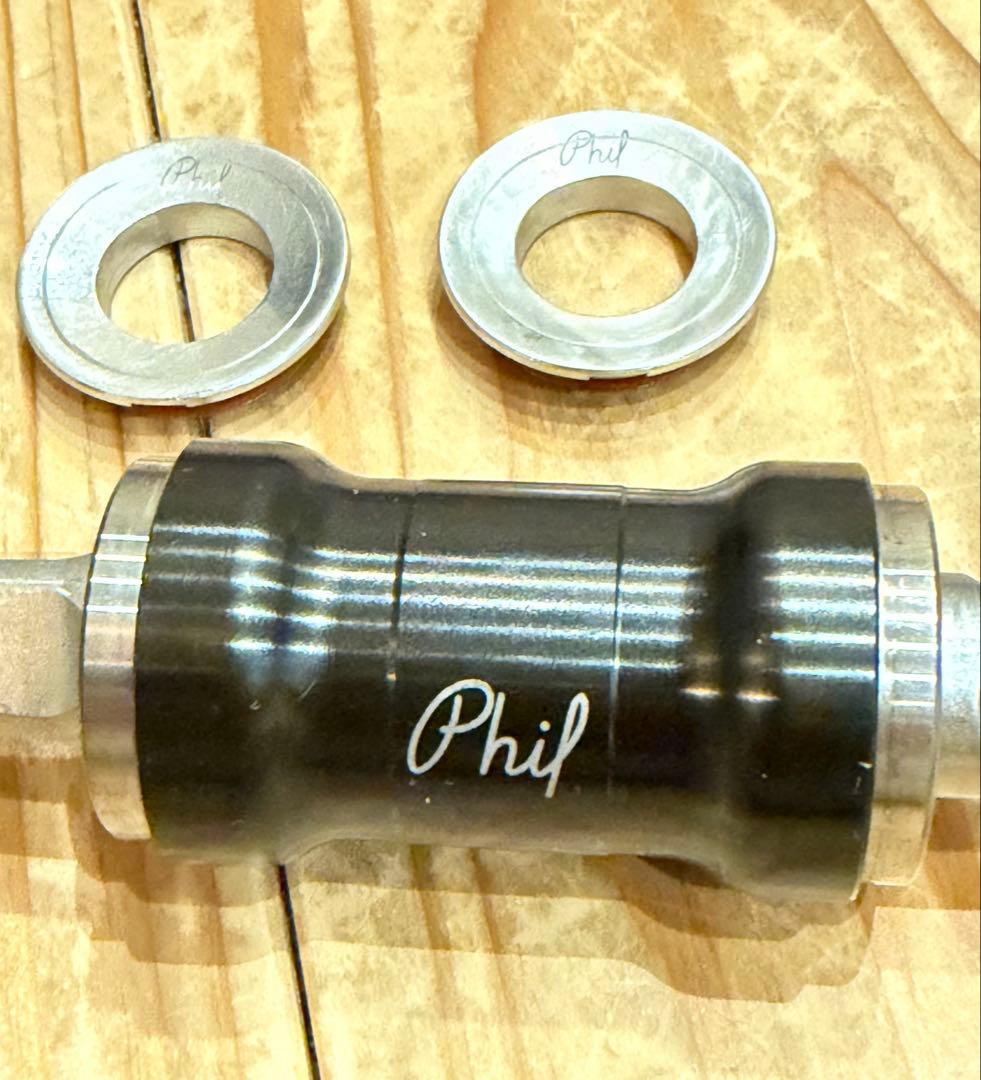 Philwood BB ボトムブラケット JIS 111mm マッドガード付！