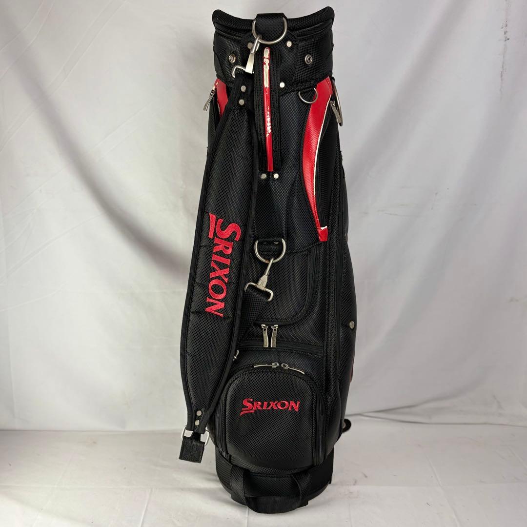 SRIXON スリクソン キャディバッグ ゴルフバッグ 5分割 赤黒