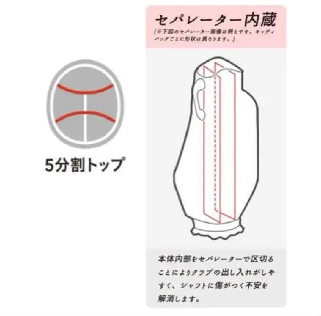 週末限定Ping CB-L2501 レディースキャディバッグ ブラック