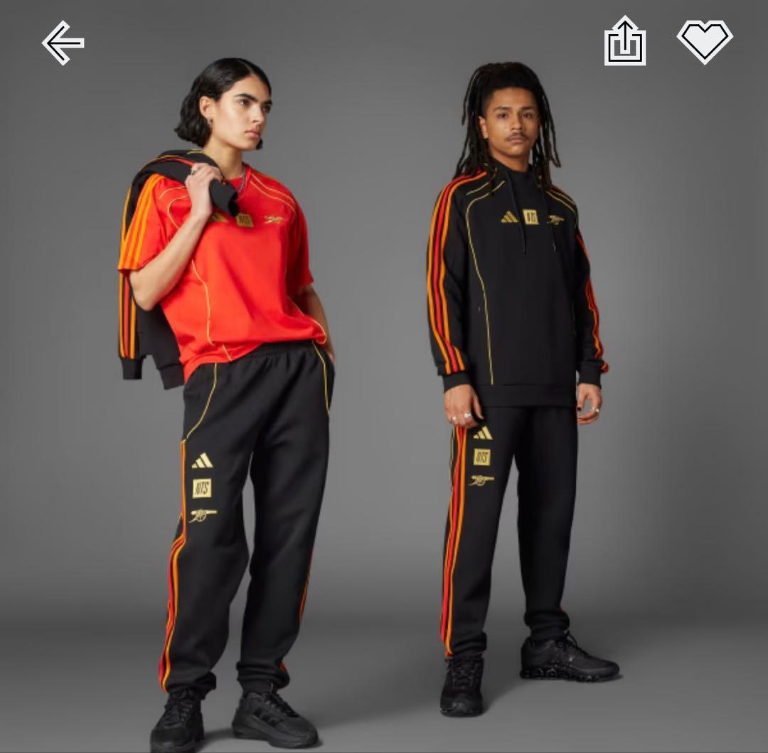 アディダス アーセナル×NTS パーカー　【新品 】ブラック XL adidas