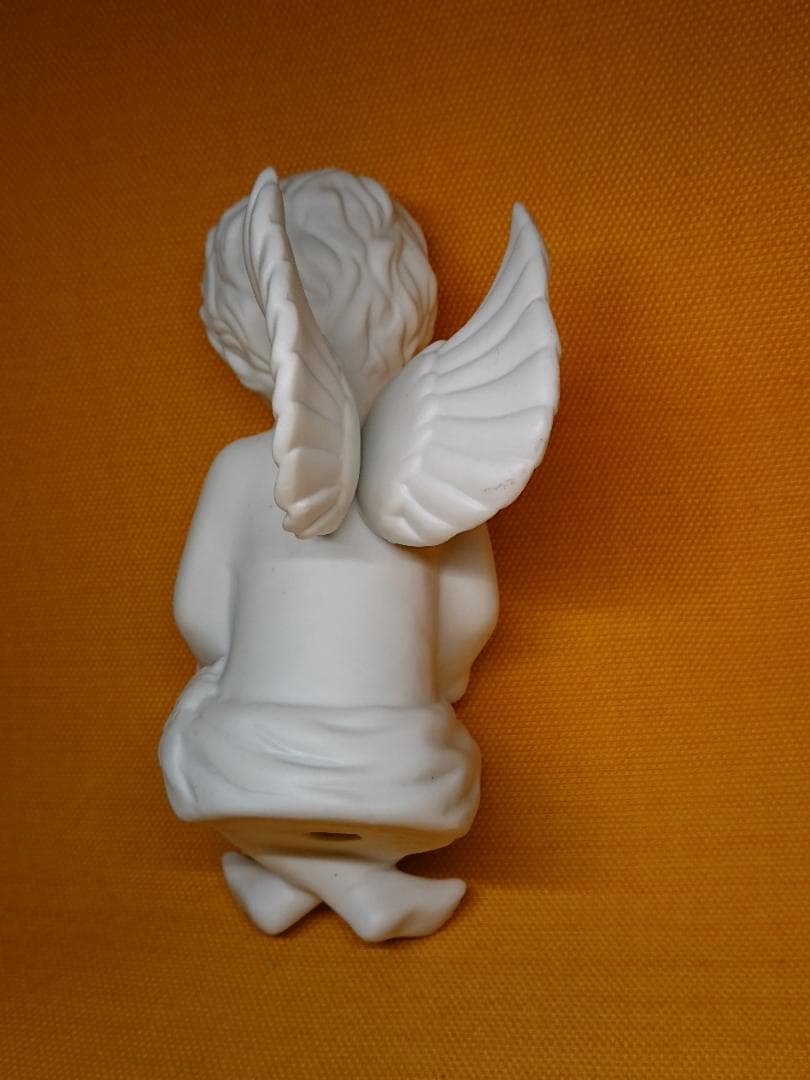 ビンテージ　エンジェル　天使　磁器　置物　インテリア　工芸品　美術品　A2937