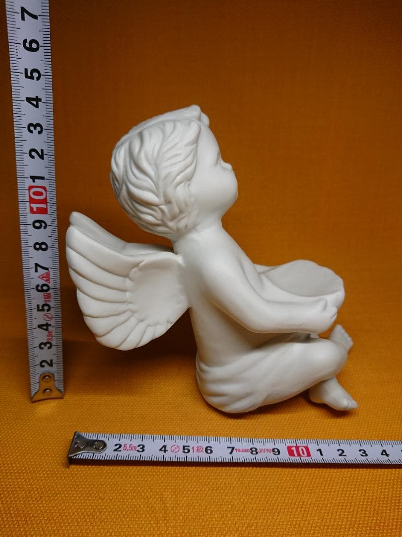 ビンテージ　エンジェル　天使　磁器　置物　インテリア　工芸品　美術品　A2937
