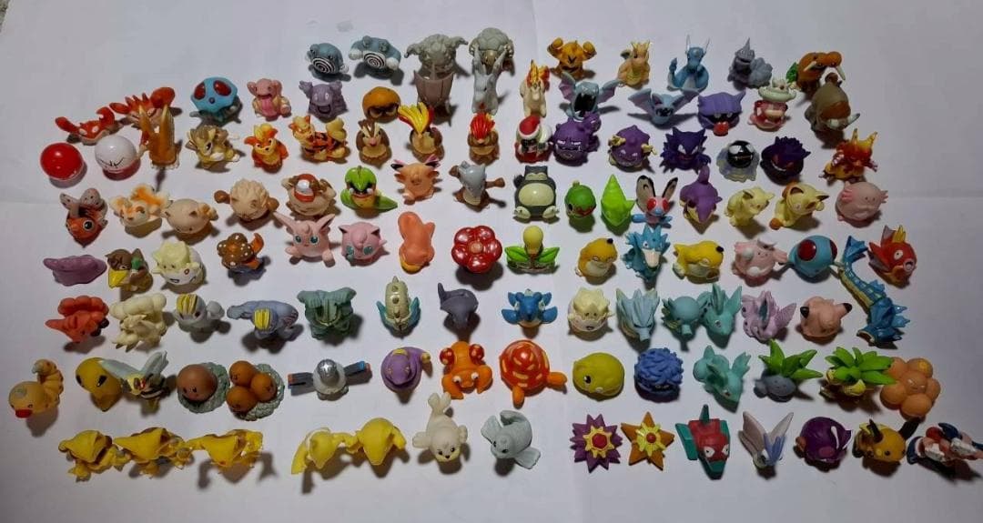 K*D様 【初期】ポケモン 指人形 赤・緑 114体 まとめ売り 当時物 廃盤
