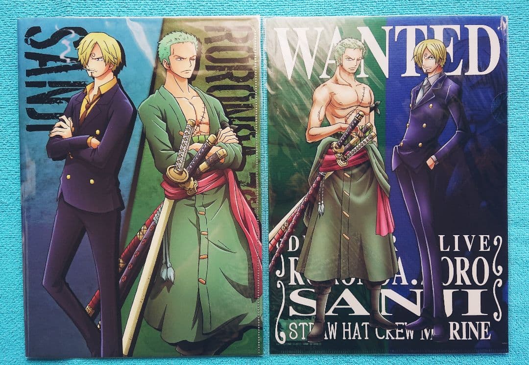 ◇ゾロ＆サンジ　7枚　ワンピース　クリアファイル　まとめ売り　激レア！