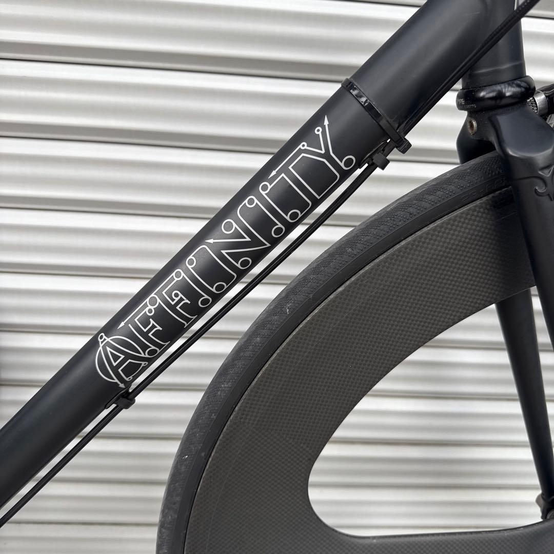 affinity cycles lopro クロモリ美品　フロント予備ホイール付