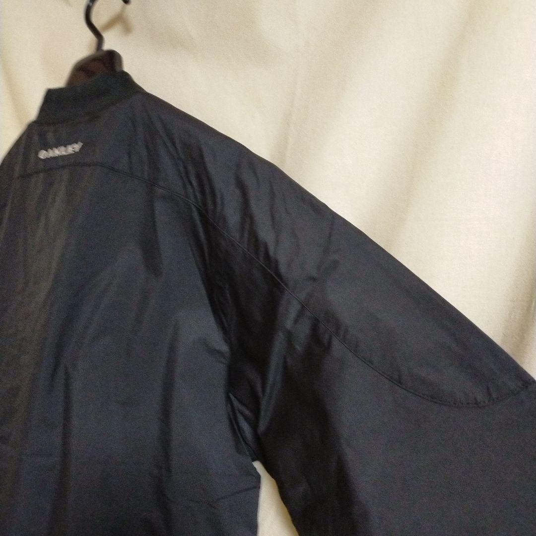 新品 Oakley メンズジャケット 黒 ウインドブレーカー Ｓ ゴルフウエア