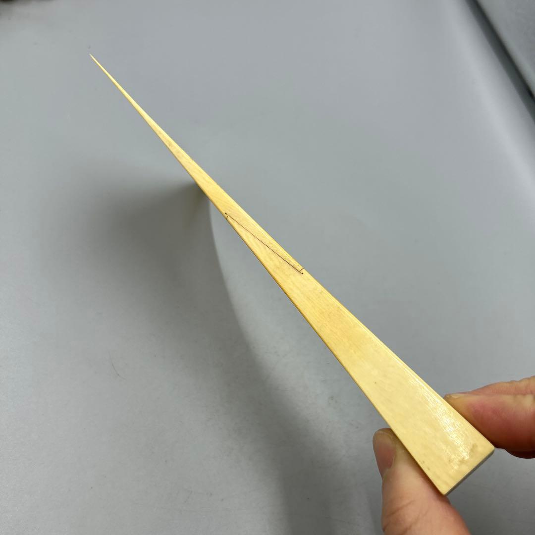 訳あり255ヴィンテージ　天然素材　三味線バチ 重約91g