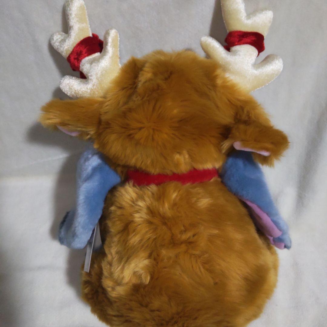 タグ付き☆特大　スティッチ　トナカイ　ぬいぐるみ☆クリスマス　ディズニーストア
