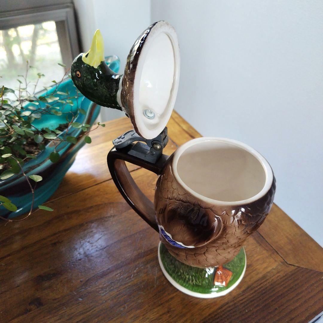 【美品！】Norcrest アヒル デキャンタ ヴィンテージ 陶器 置物 レトロ