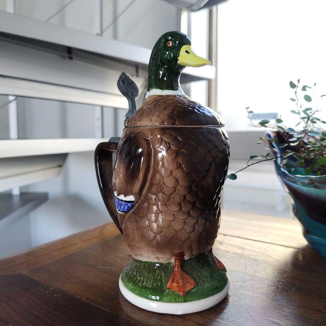 【美品！】Norcrest アヒル デキャンタ ヴィンテージ 陶器 置物 レトロ