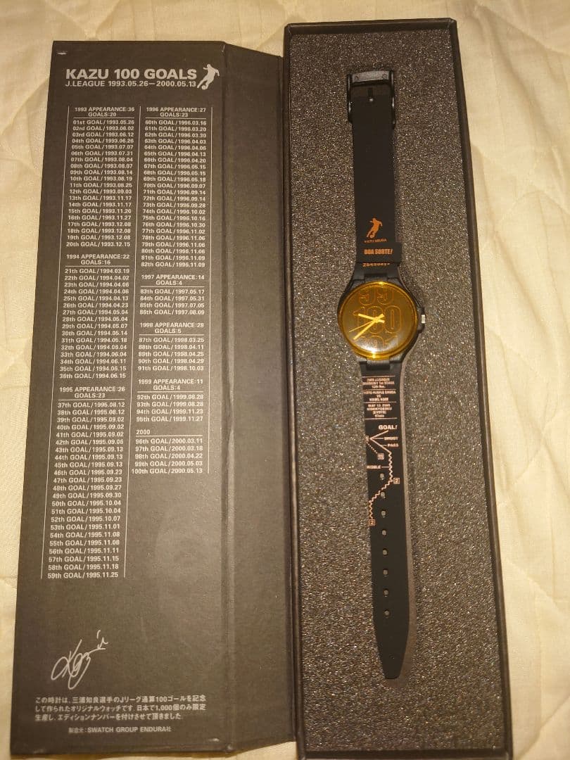 三浦知良KAZU 100GOAL記念swatch