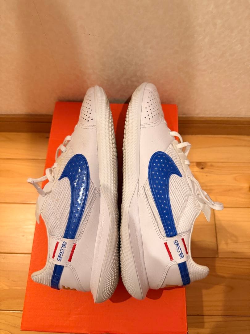 NIKEストリートガト ホワイト×ブルー フットサルシューズ 26.5cm