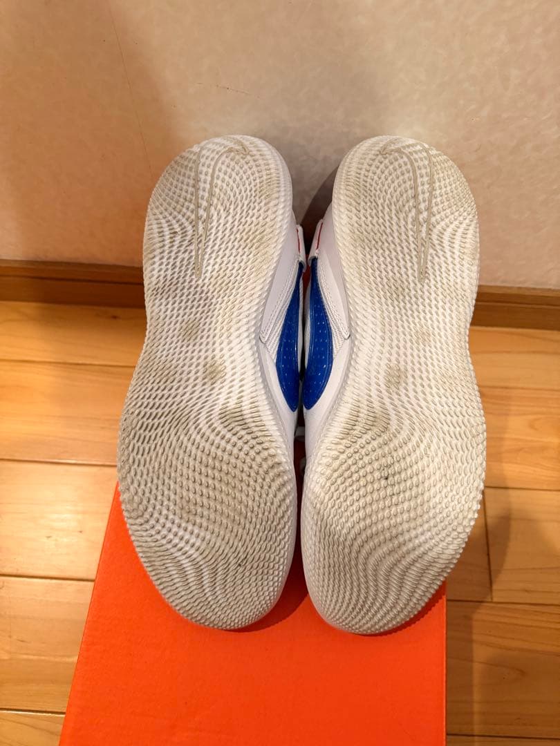 NIKEストリートガト ホワイト×ブルー フットサルシューズ 26.5cm