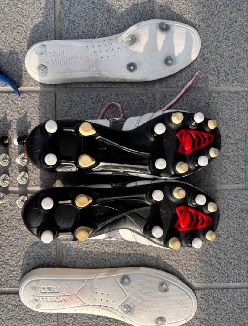 Mizuno Morelia Neo スパイクシューズ ホワイト/レッド