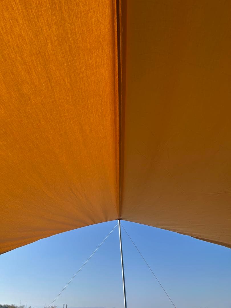 【年末セール】 tent-Mark ベージュ タープ 本体 ポール付き