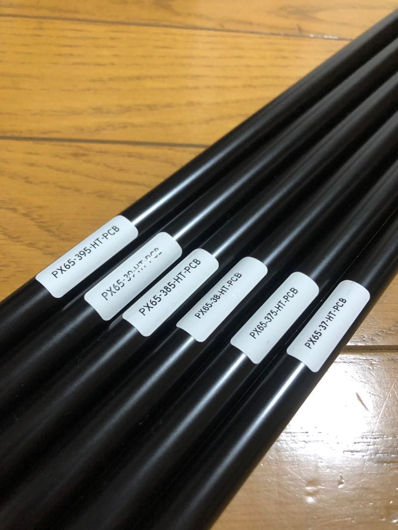 新品 プロジェクトX オールブラック 6.5 #5〜 Pw 6本　新品未使用品