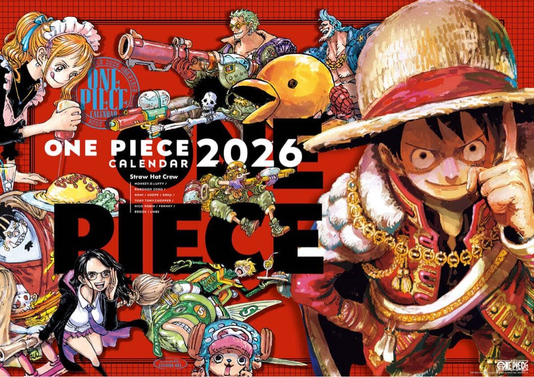 【新品】 ワンピース　 コミックカレンダー（大判）2026