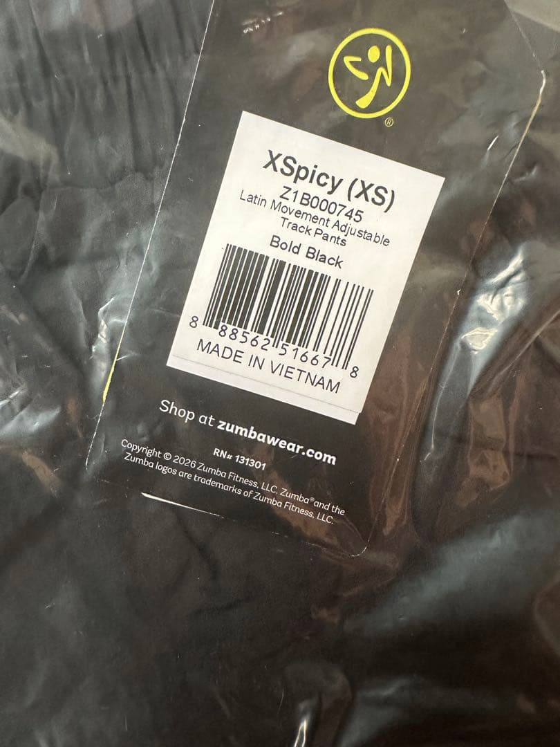 新品　正規品　ズンバ　X S トラック　パンツ