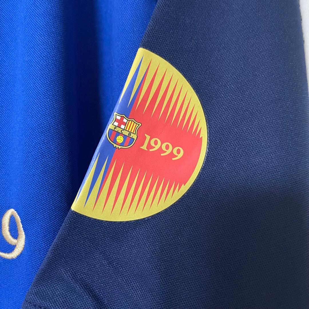 バルセロナ1999/00リバウドホームサッカーユニフォームfootball