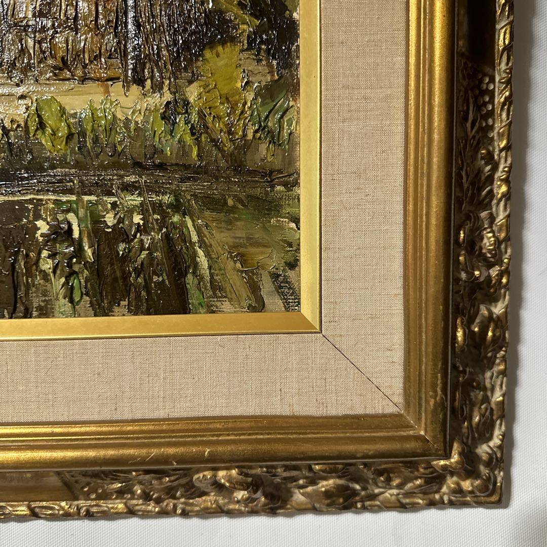 作家作品　若林茂佳　晩秋の信濃路　肉筆　油彩　絵画　価値あり　真作保証