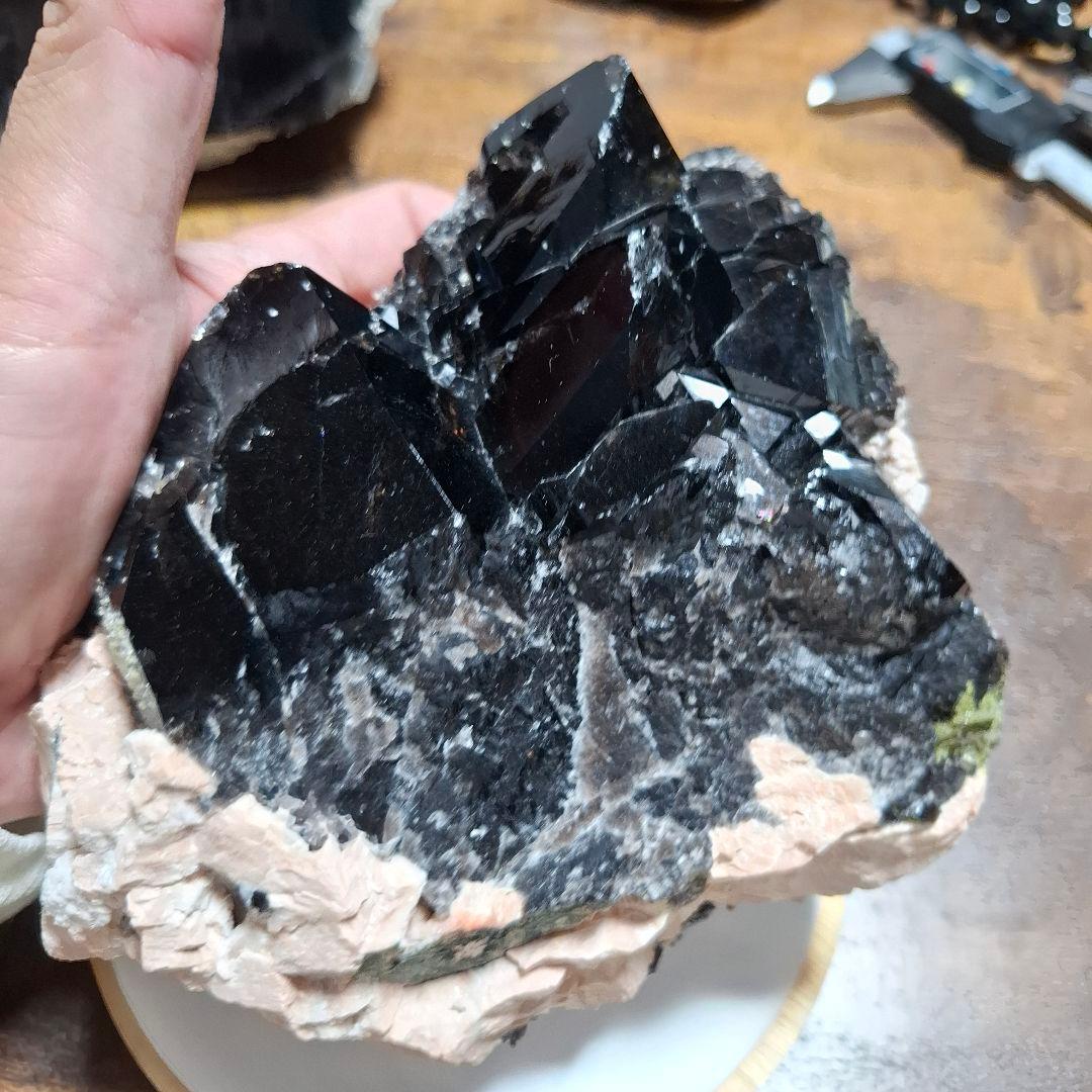モリオン　黒水晶　クラスター