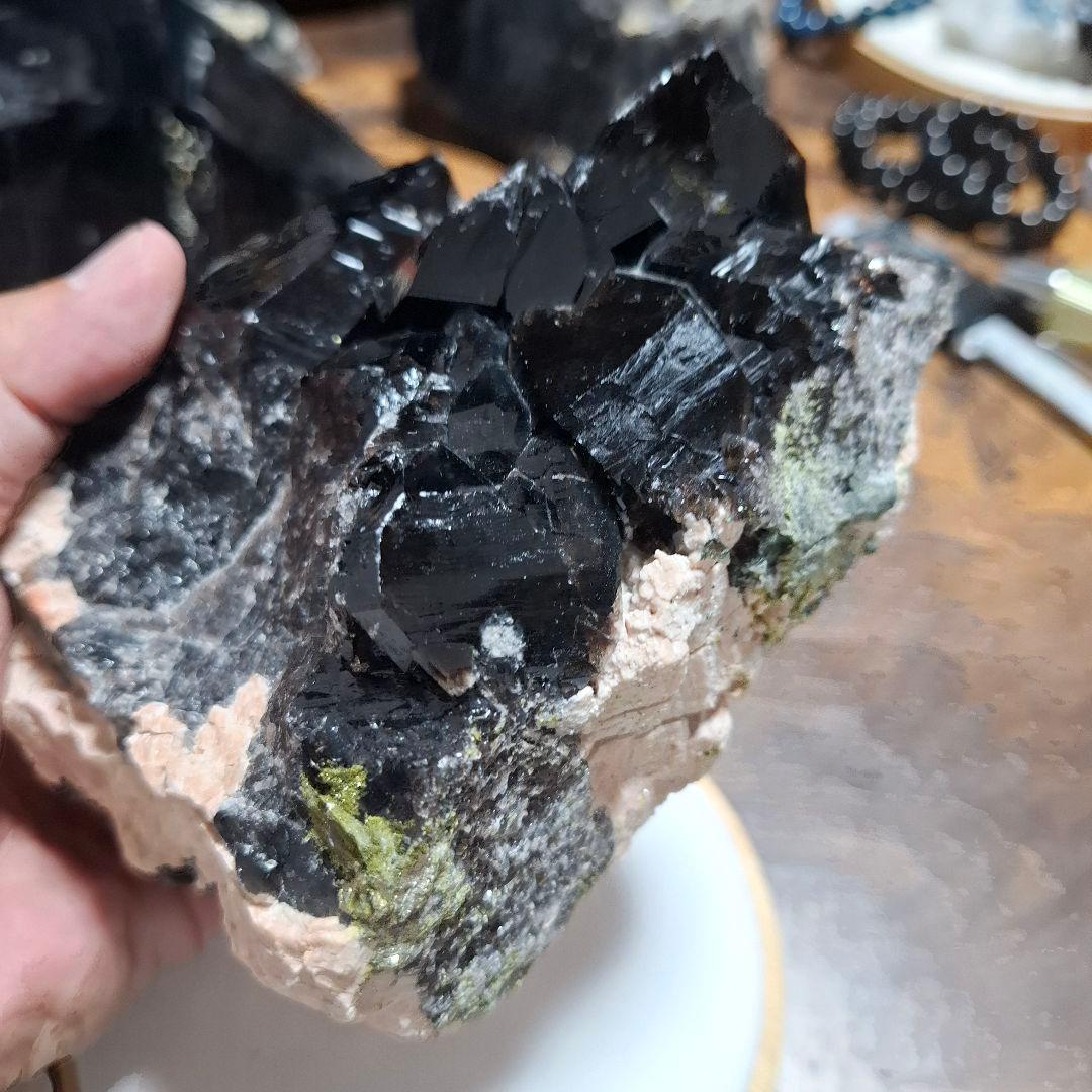 モリオン　黒水晶　クラスター