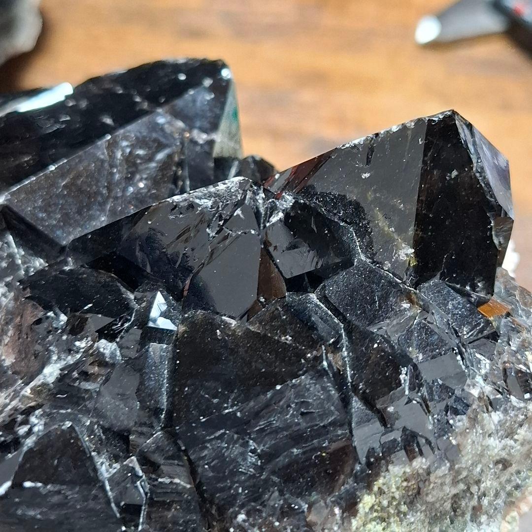 モリオン　黒水晶　クラスター