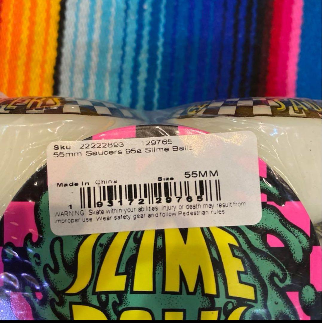 スケートボード SANTA CRUZ SLIME BALLS SAUCERS 95A 55