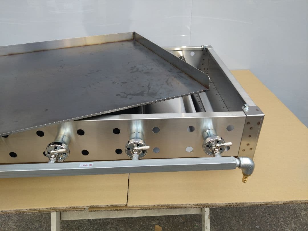 持手付 新品 ６ミリ鉄板 プロパン ガス グリドル 鉄板焼き器 お好み焼きそば