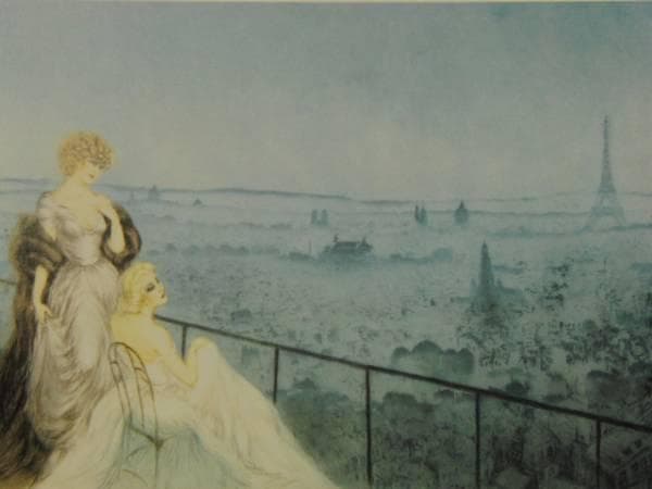 ルイ・イカール、「モンマルトル」、豪華!限定版画集画・定価１０万円/額付
