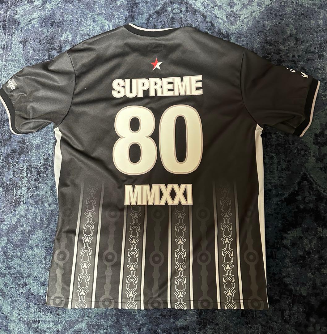 Supreme Arabic Soccer Jersey ”Black“L